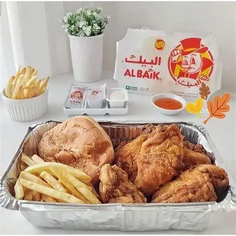 Menu Al Baik Makkah Paket ayam goreng Al Baik Makkah yang legendaris