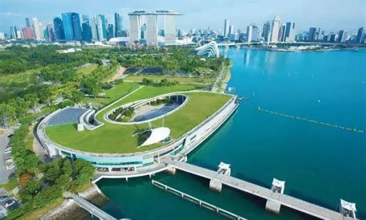 Marina Barrage sebagai pusat manajemen air di Singapura